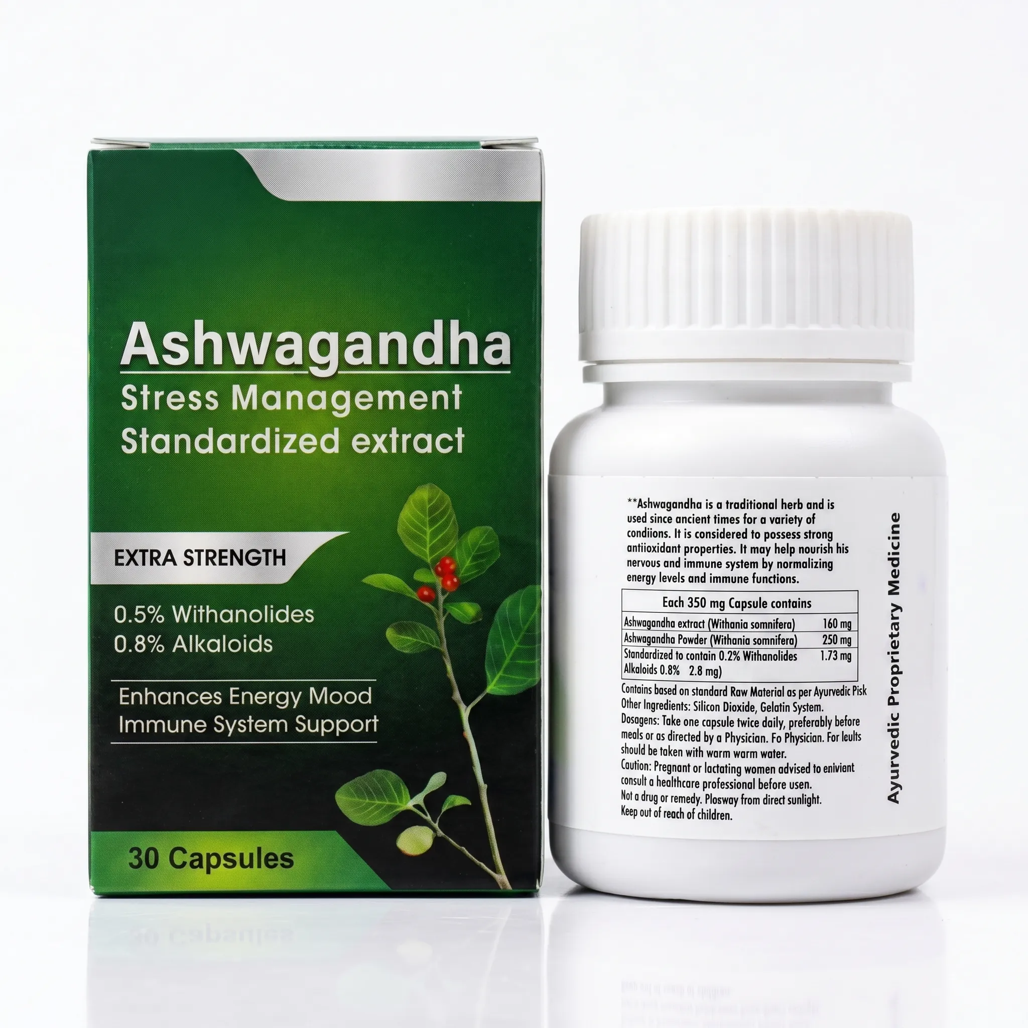 Ashwagandha 350mg Capsules (30 Ct)