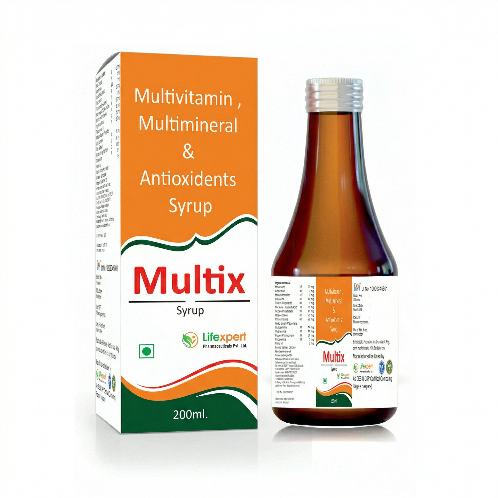 Multix Syrup - Multivitamin, Multimineral & Antioxidants