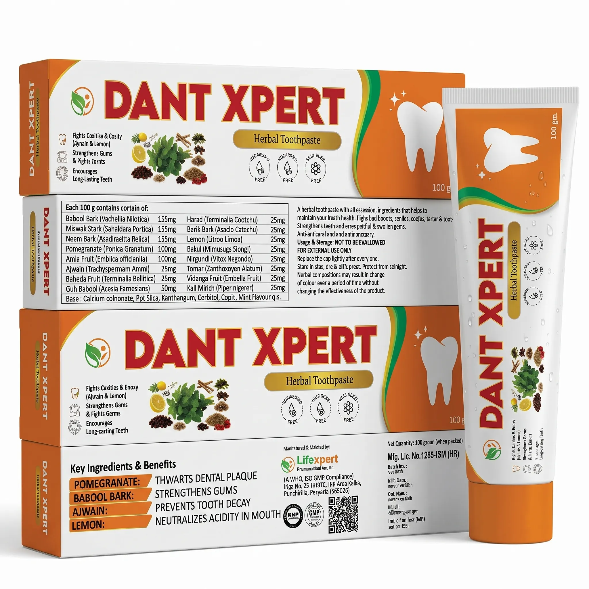 DANT XPERT Herbal Toothpaste for Cavity & Gums